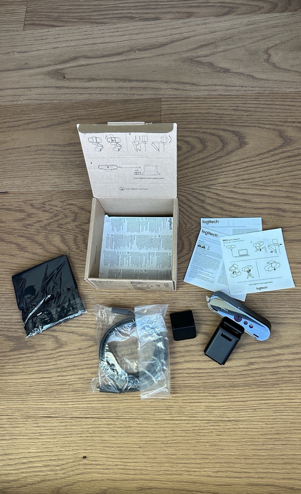 Logitech Brio 4K Ultra HD Webcam Model V-U0040, Never Used