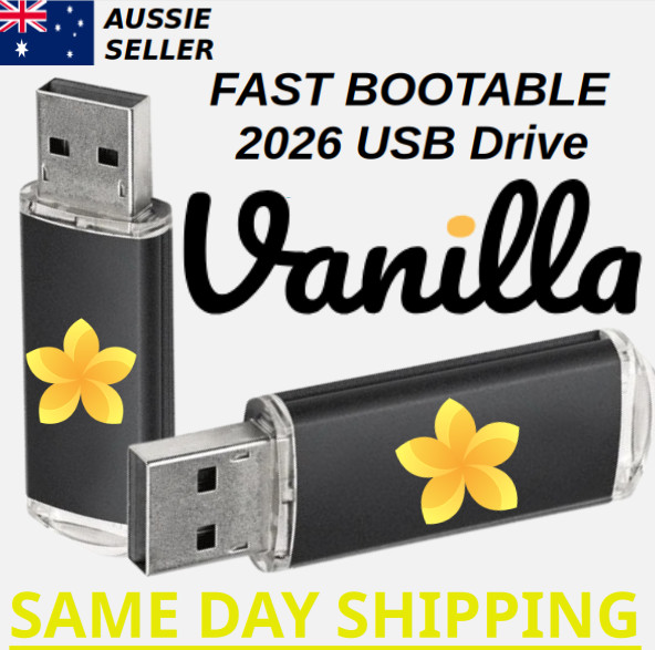 Vanilla OS Linux Latest Version Bootable USB Flash Drive Fast Installer Recovery
