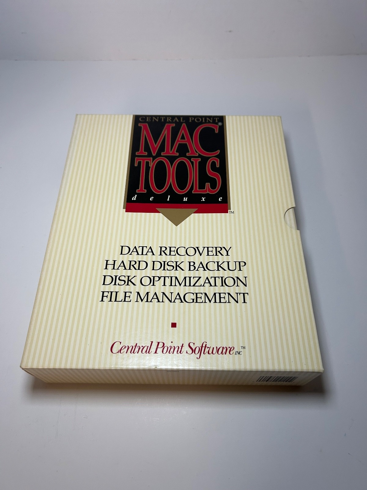 Vintage Central Point Software Mac Tools Deluxe for Apple Macintosh Data Recover