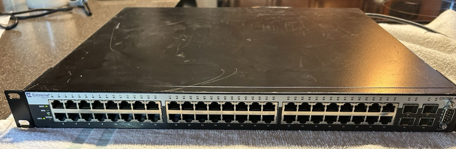 EXTREME NETWORKS ENTERASYS C5G124-48P2 SWITCH 48 PORTS GIGABIT ETHERNET 