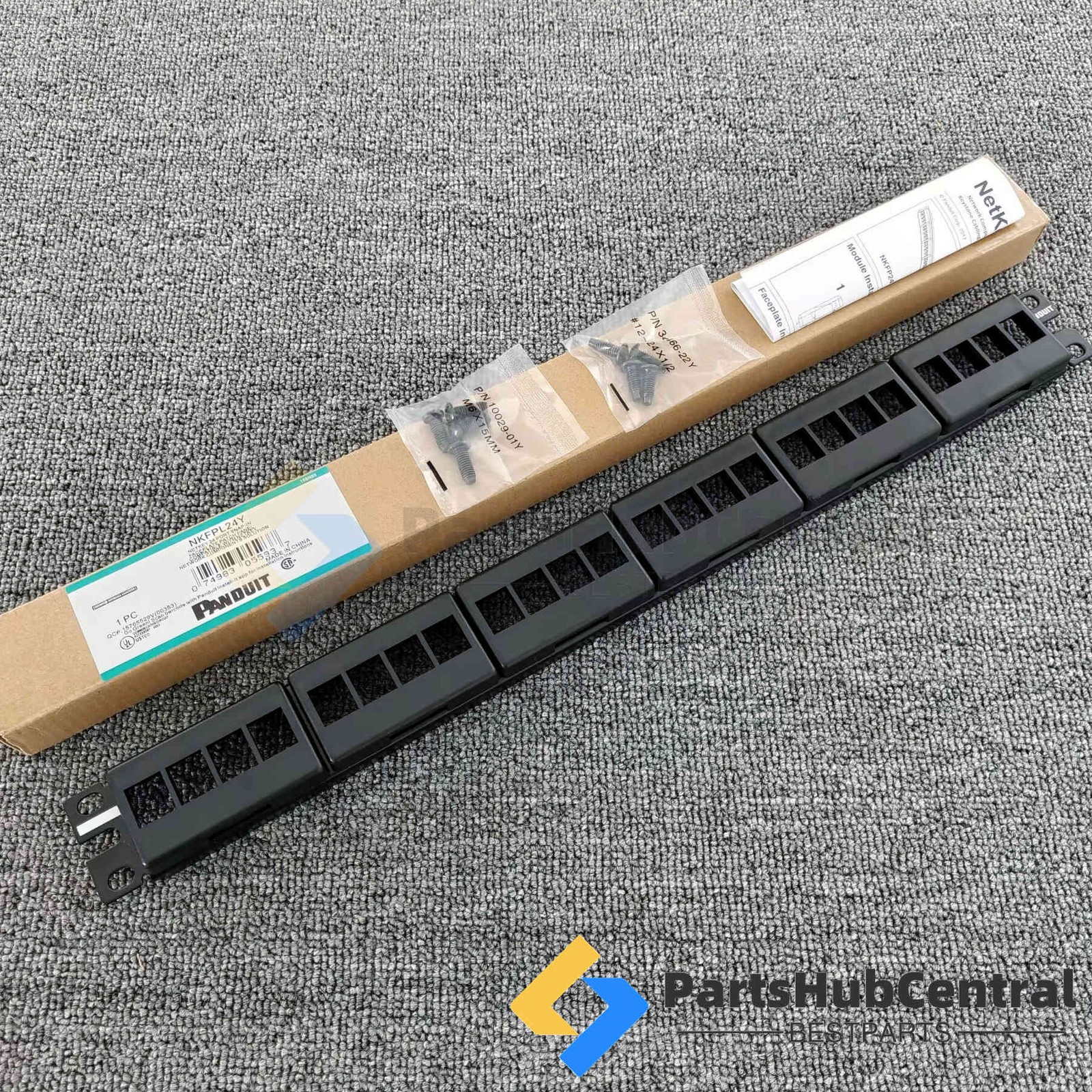 24Port 1U Modular Keystone Patch Panel For Panduit NKFPL24Y NetKey 
