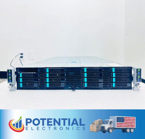 INTEL H2000 2U SERVER 16x 2.5” BAY 4 Node S2600BP, 8x CPU 6x 120GB SSD 2x PSU 🚚
