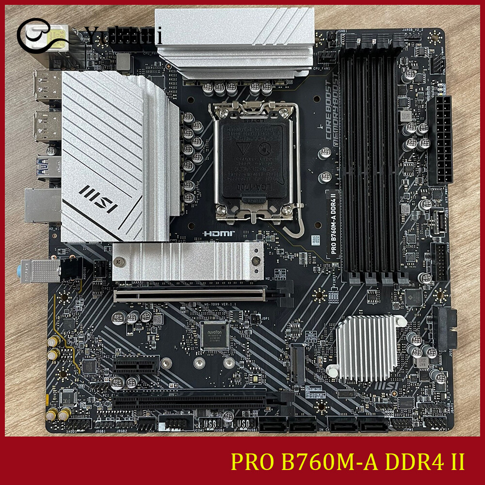 FOR MSI PRO B760M-A DDR4 II DDR4*4 128GB LGA 1700 HDMI DisplayPort Motherboard