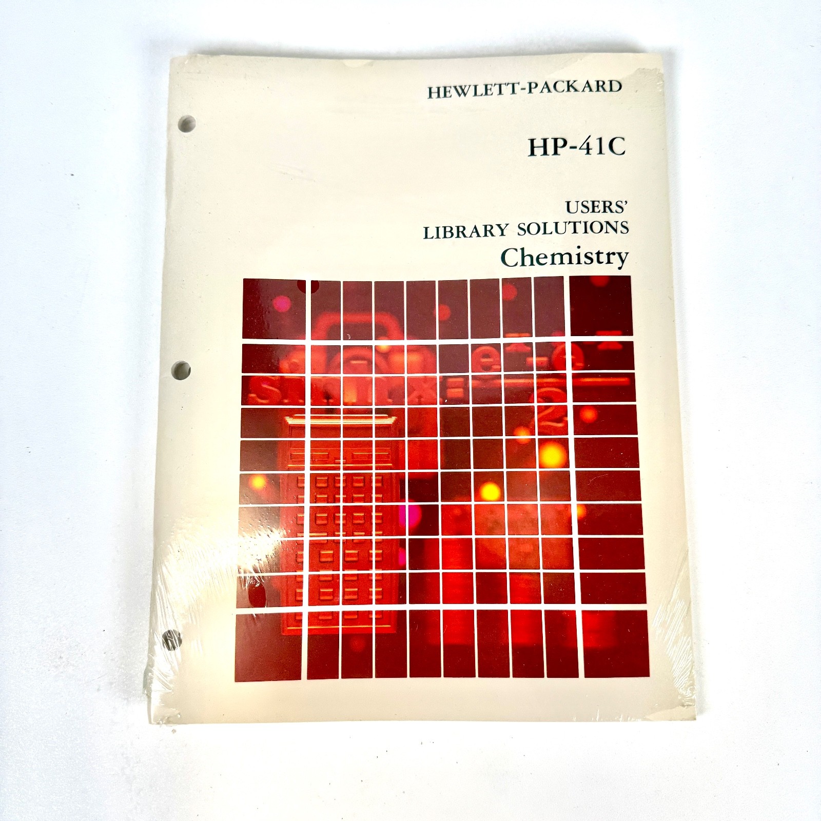 HP-41C User’s Library Solutions Chemistry 00041-90102 New Sealed Vintage Manual