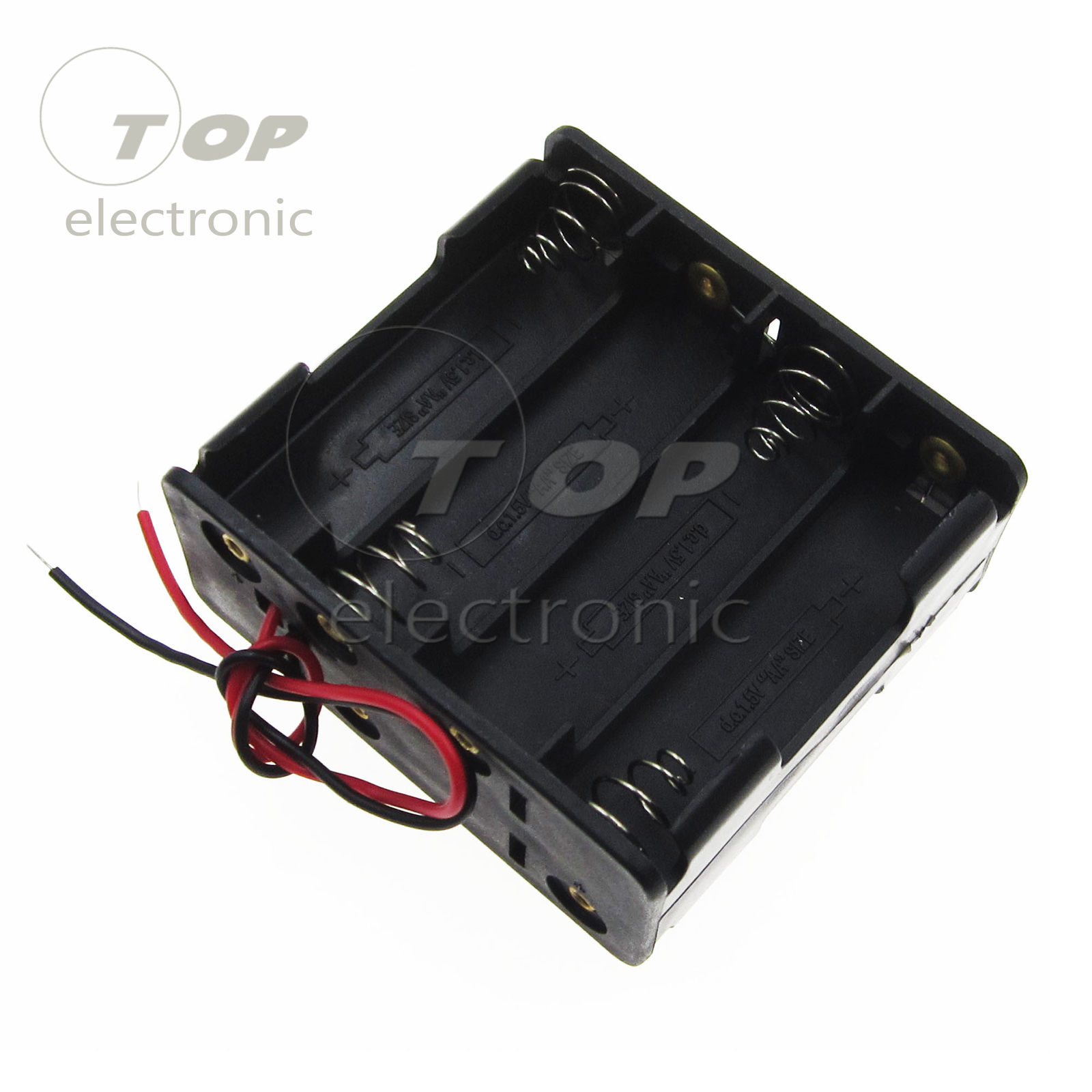 2PCS Black Plastic Battery Holder Case with Wire for 8 x AA 12V Battery