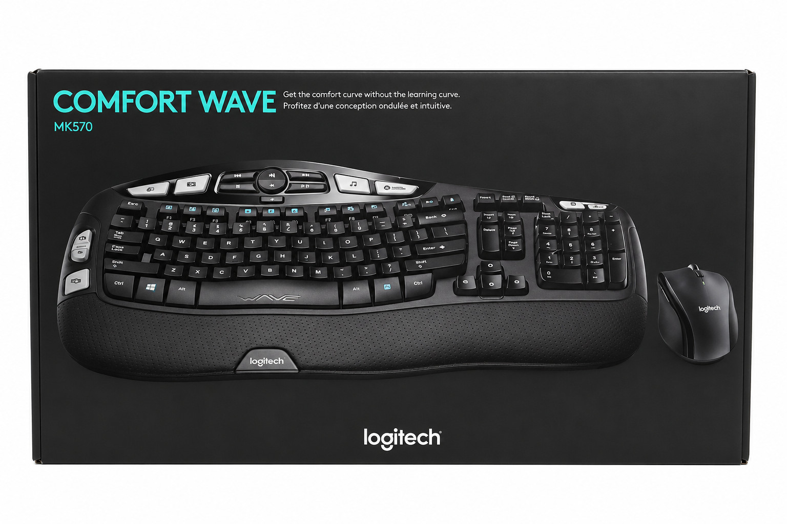Logitech MK570 Wireless Keyboard Mouse Combo K350 M705 Ergonomic Factory Film