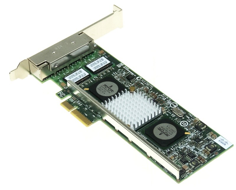NETWORK CARD CISCO BROADCOM N12075 QUAD RJ45 PCIe 74-7069-02 A0