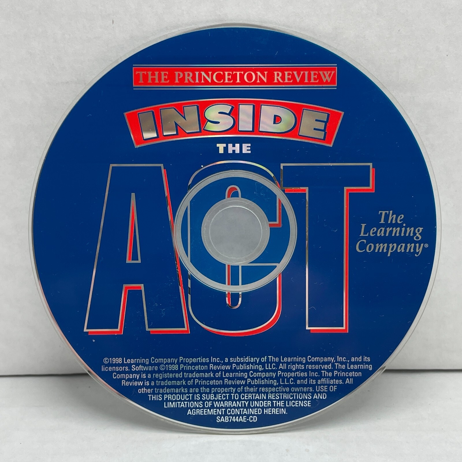 Princeton Review: Inside The ACT Deluxe PC CD college test practice ONLY Disc