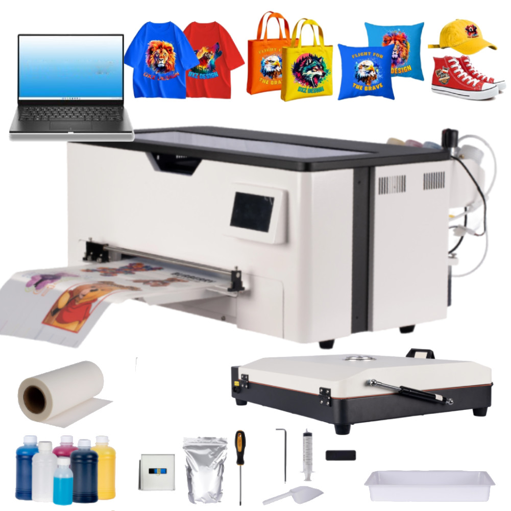 A3 DTF Printer XP600 Printhead & Roll Feeder, White Ink Circulation 1440×720 DPI