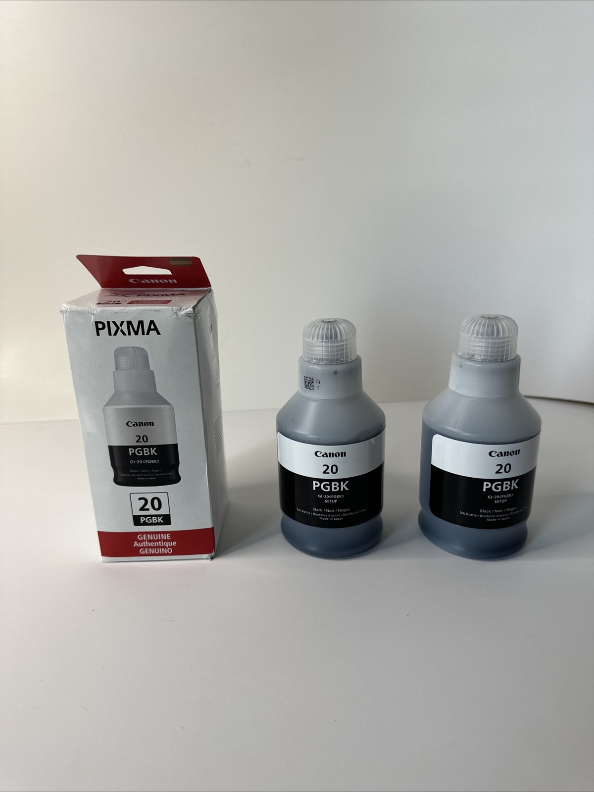 Canon PGBK GI-20 Black Ink for Canon G5020 G6020 G7020 Lot Of 3. Never Used.
