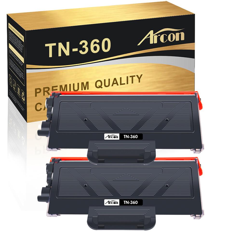 2PK TN360 Toner Cartridge For Brother TN-360 HL-2140 HL-2170W MFC-7340 MFC-7840W