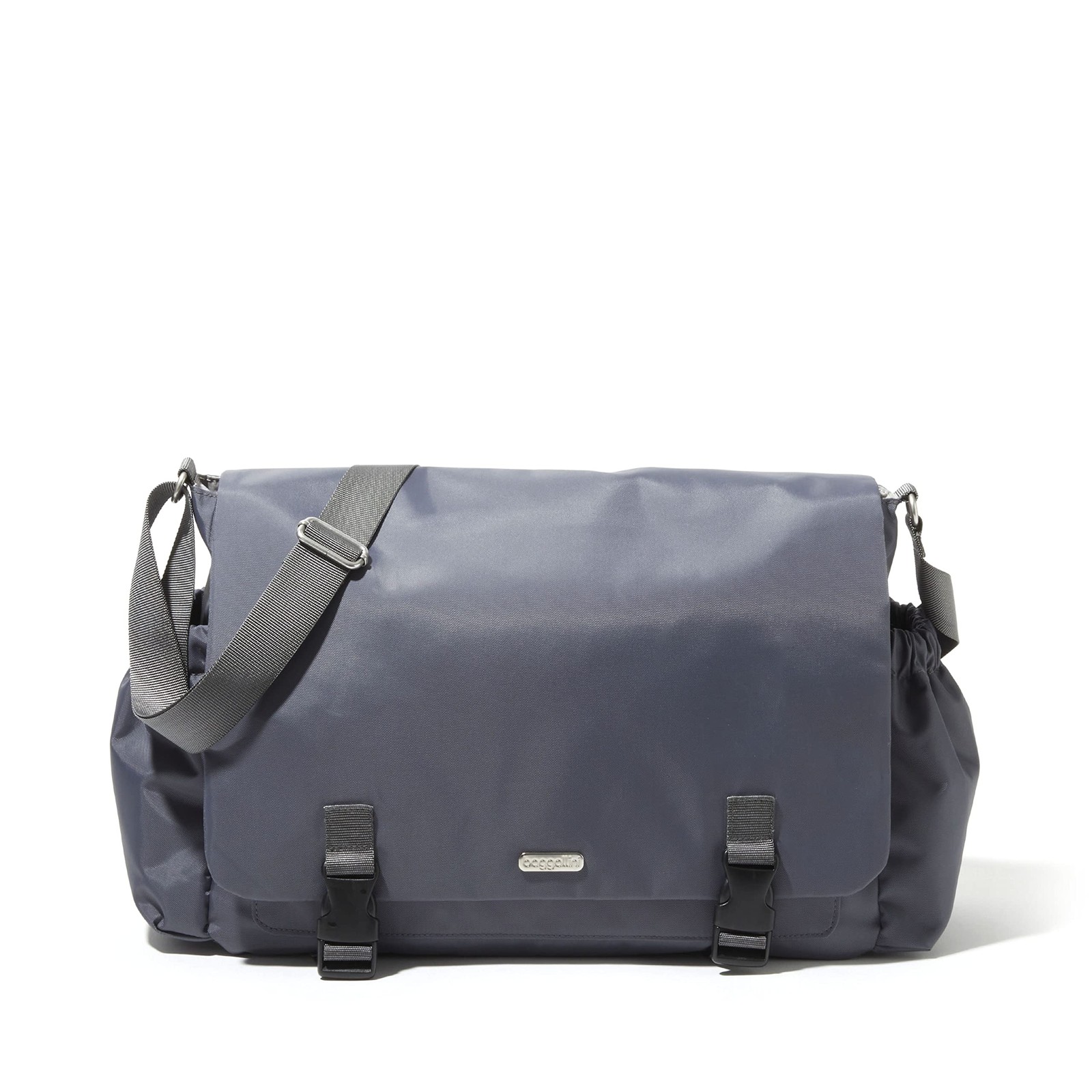 Baggallini Womens Essential Laptop Messenger Charcoal Gray Eme818