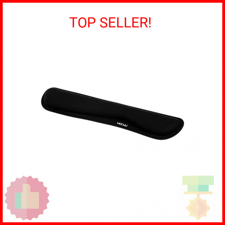 VECUU Keyboard Wrist Rest, Pad with Ergonomic Raised Memory Foam for Easy Typing