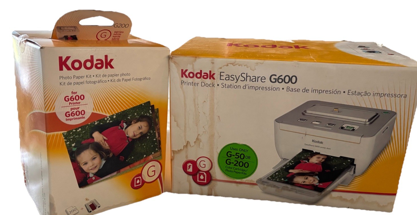 Kodak EasyShare G600 Printer Damage To Box Only Includes Paper