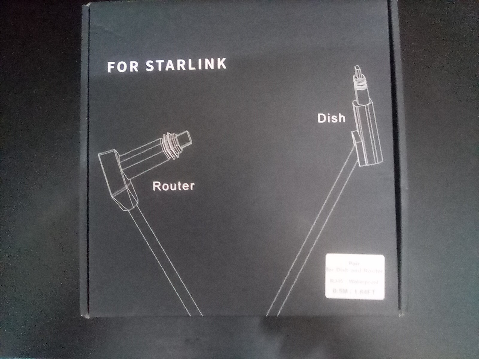 For Starlink  SPX  2 Pack For Dish And Router RJ 45 Waterproof 0.5M  /  1.64 Ft.