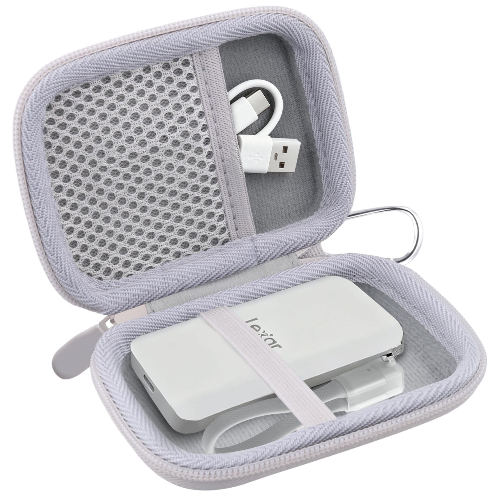 khanka Storage Case for Lexar ES4 1TB / ES5 2TB / SL500, Gray