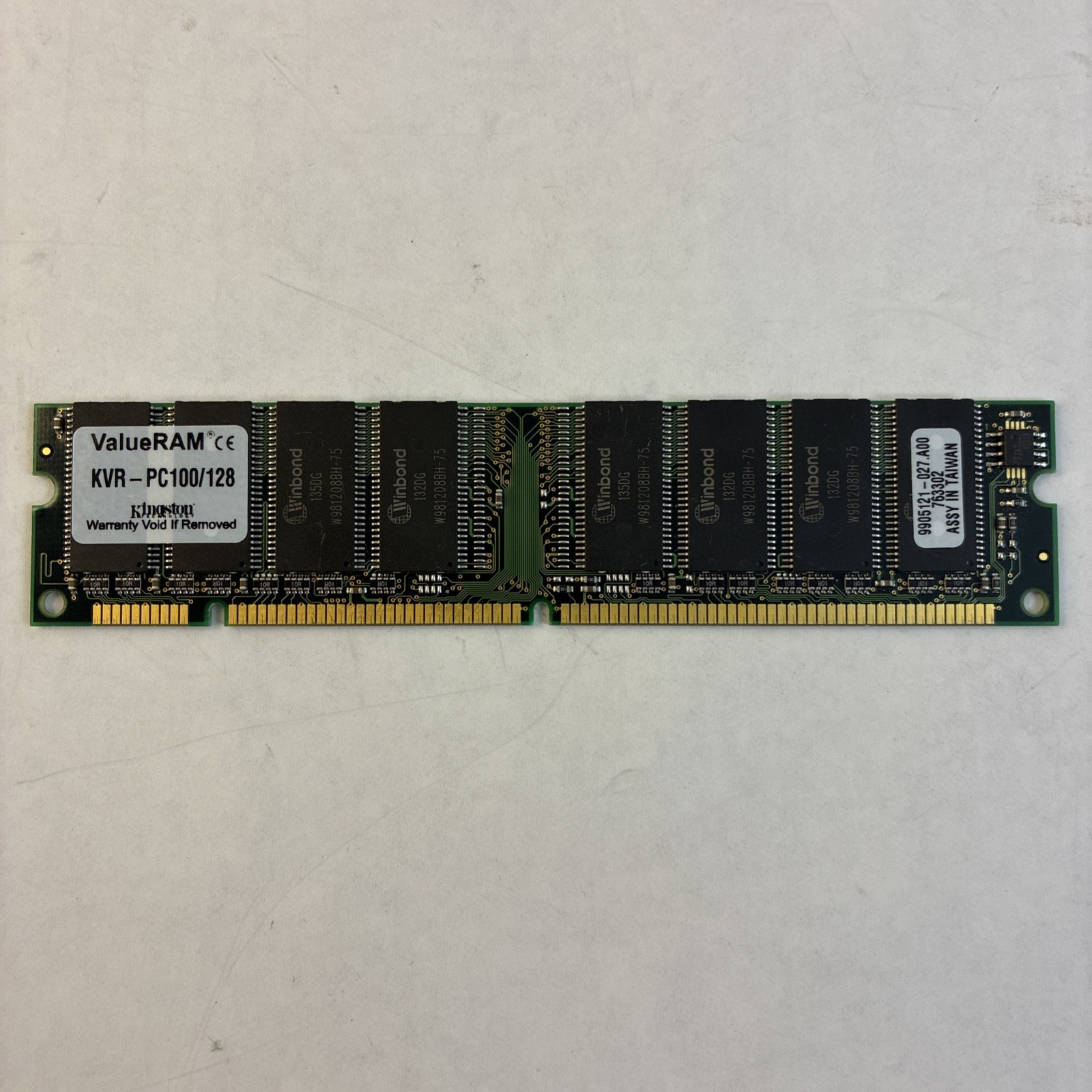 Kingston Memory Upgrade  KVR-PC 100/128 -R 128mb 100 MHz SDRAM ValueRAM DIMM