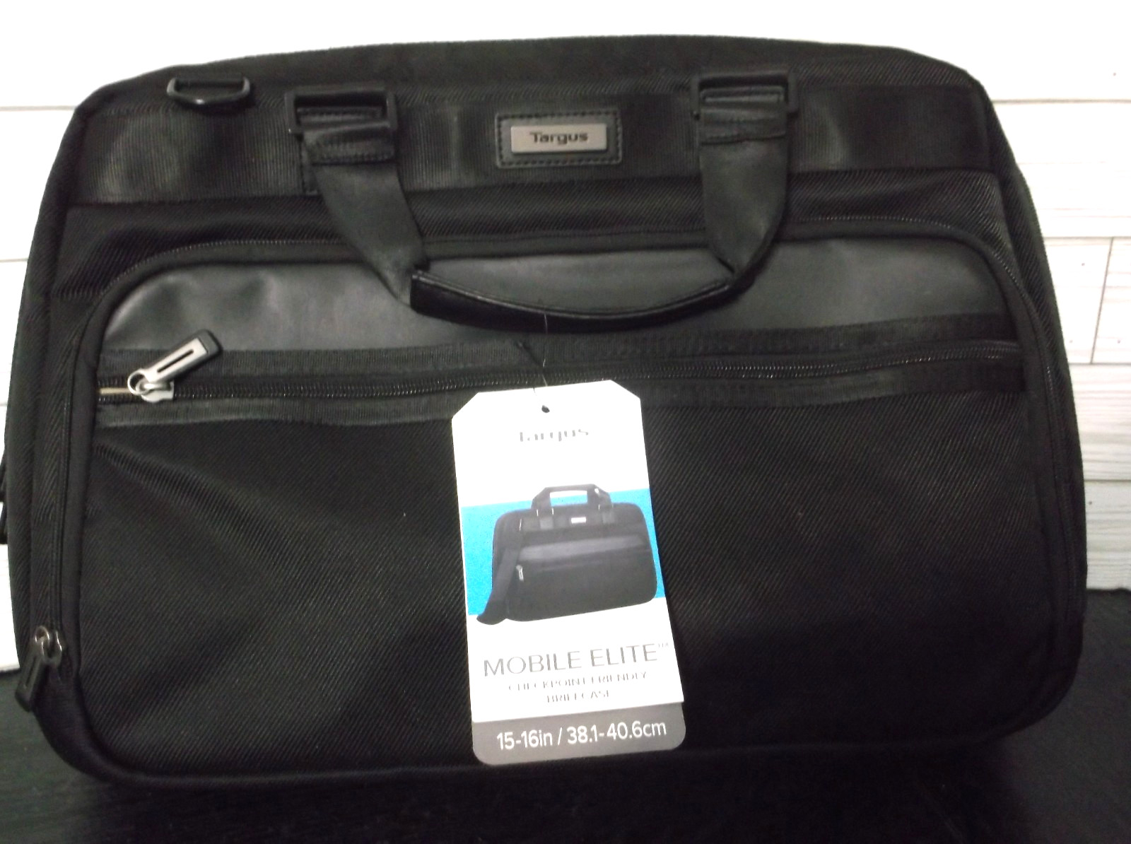 Targus - Zip-Through Mobile Elite Laptop Case Black NWT- TBT045US-92