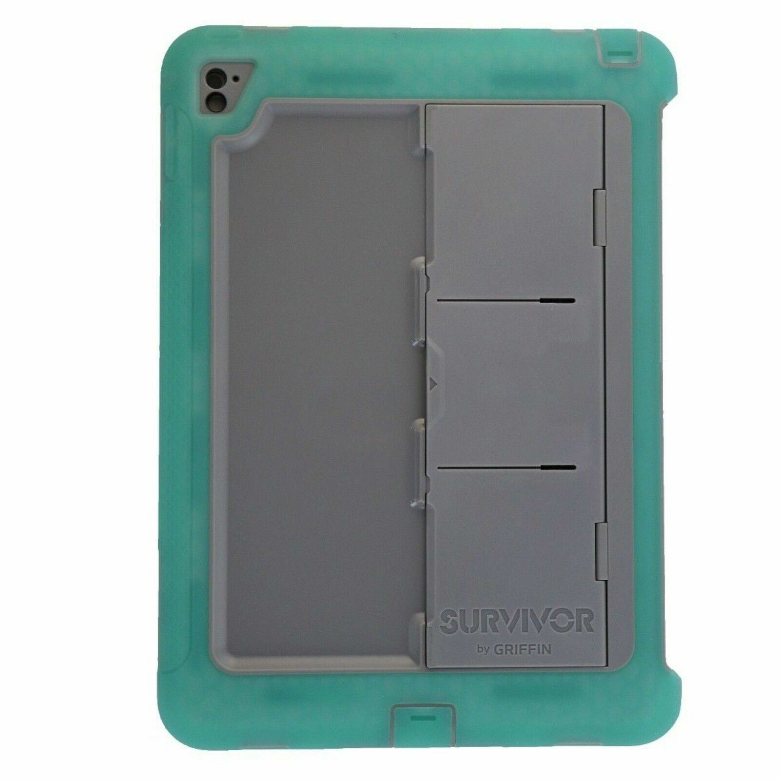 NEW Griffin Survivor Slim Shell Series Case iPad Pro 9.7in Green / Gray RC42532 