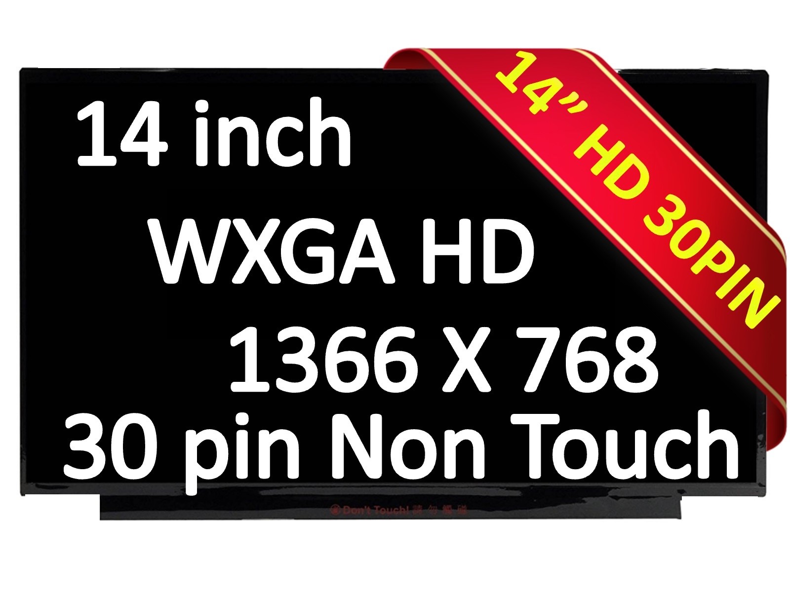 AUO B140XTN07.3 fits B140XTN07.2 Matte HD 1366x768 Display 14" 30pin LCD Screen