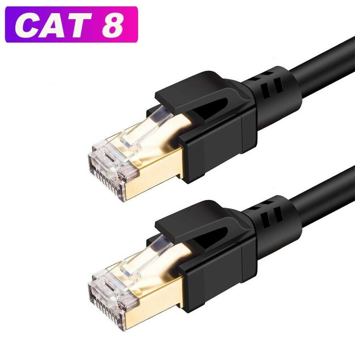 High-Speed CAT8 Ethernet Cable, 10m, 40Gbps, 2000MHz, RJ45, Ultra Fast Networkin