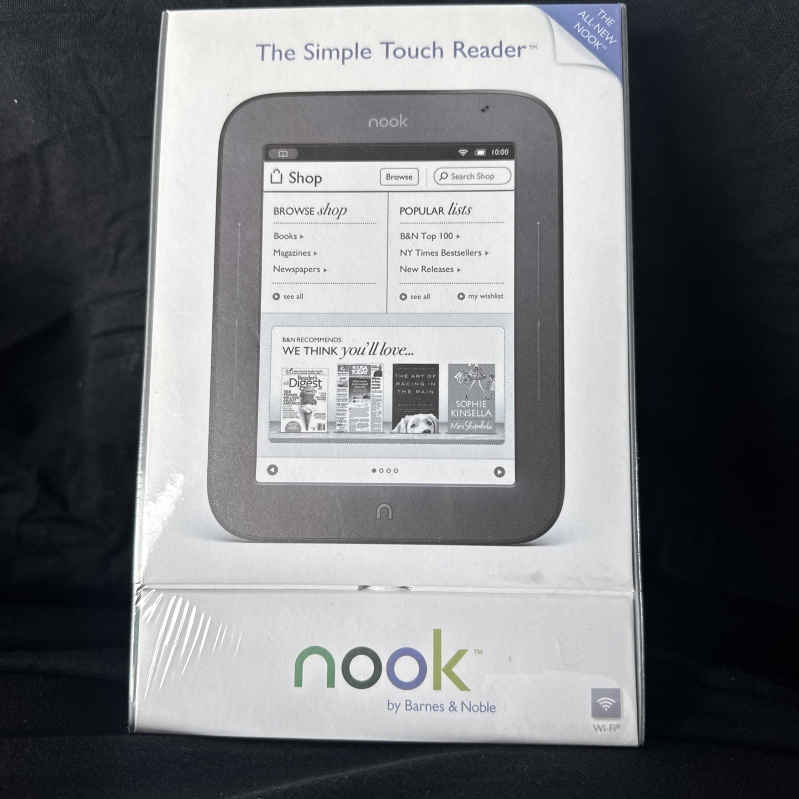 Barnes & Noble Nook Simple Touch Reader Wi-Fi 6” eReader NEW