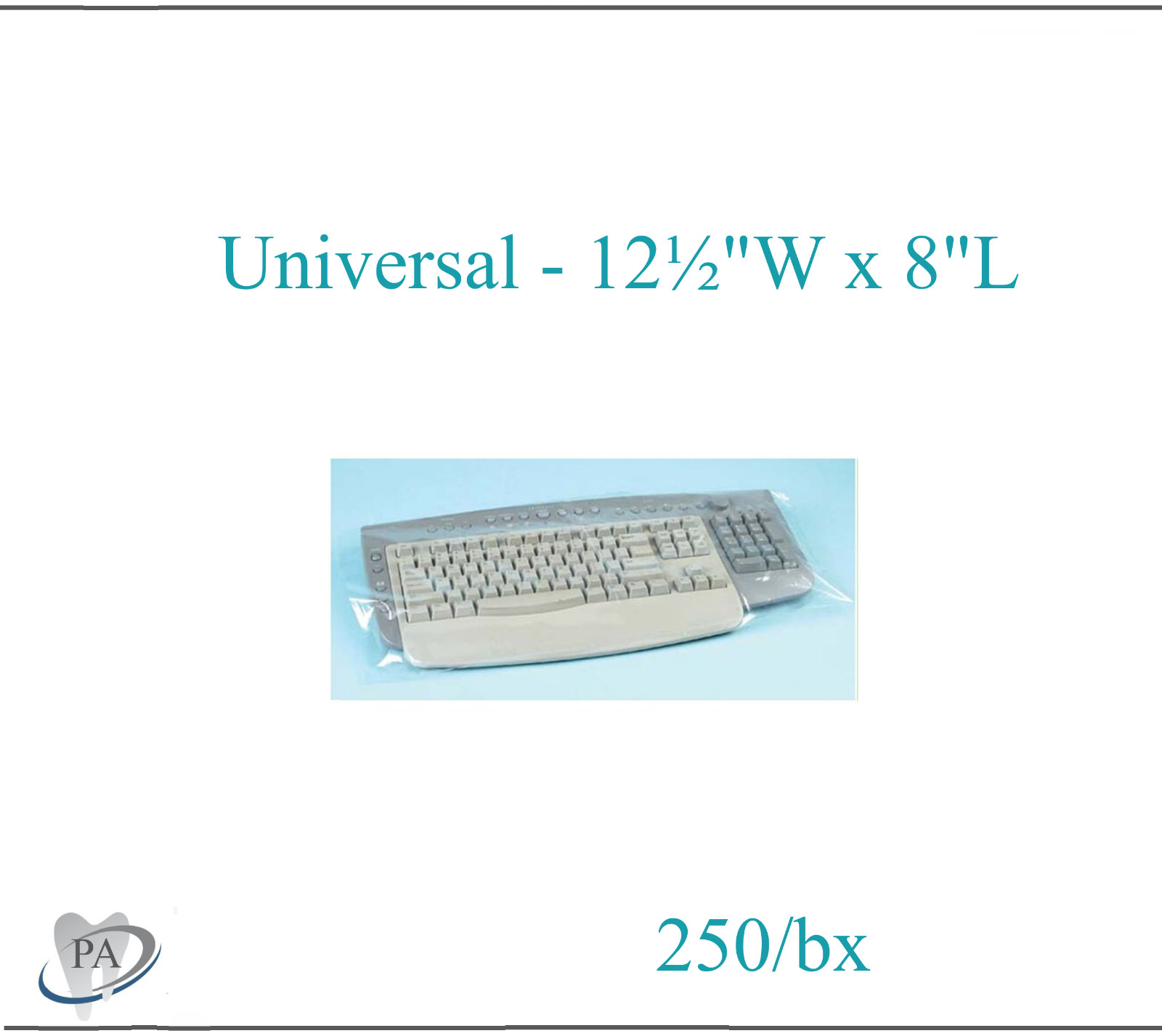 Disposable Keyboard Cover Sleeves 22"W x 14"L Universal Keyboard Sleeve, Clear