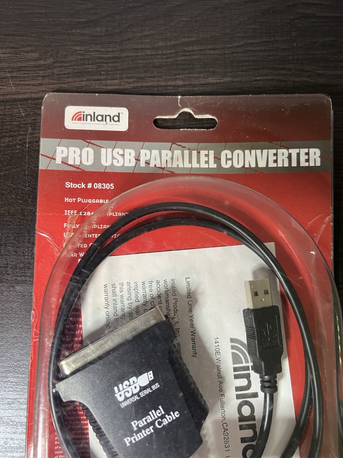 Inland Pro USB Parallel Converter 08305
