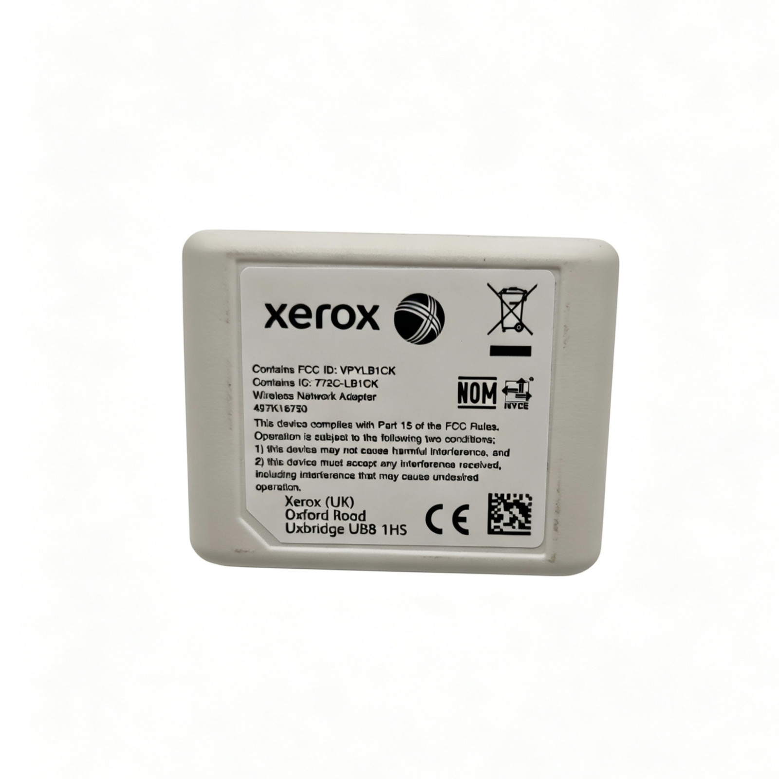 Xerox Printer Wireless WiFi Network Adapter 497K16750