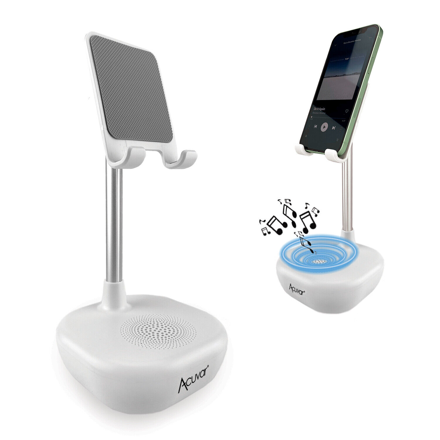 Bluetooth Speaker with Phone Dock Kick-Stand, Premium Stereo Sound Speaker