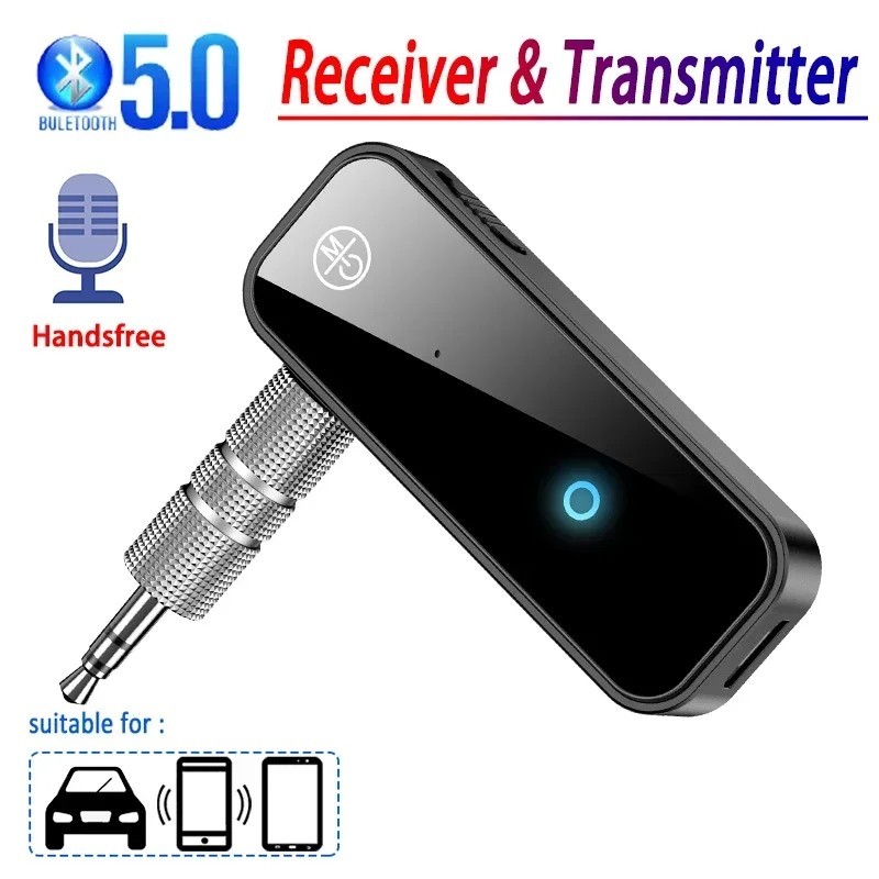Transmisor Receptor USB Bluetooth 5.0 Auxiliar Inalámbrico Para Coche De 3.5mm