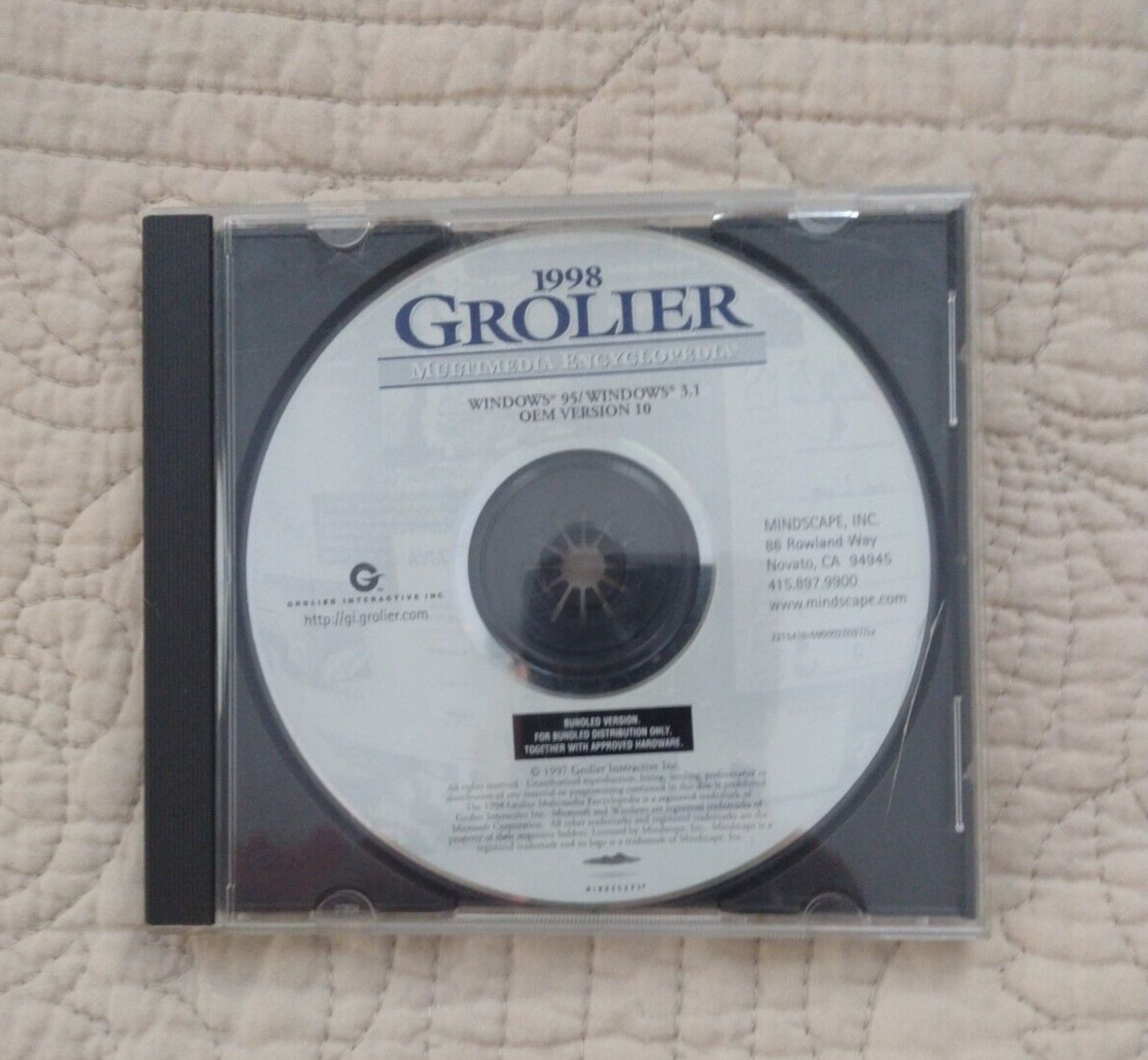 1998 Grolier Multimedia Encyclopedia PC / OEM (CD-ROM) 1997 Grolier Interactive