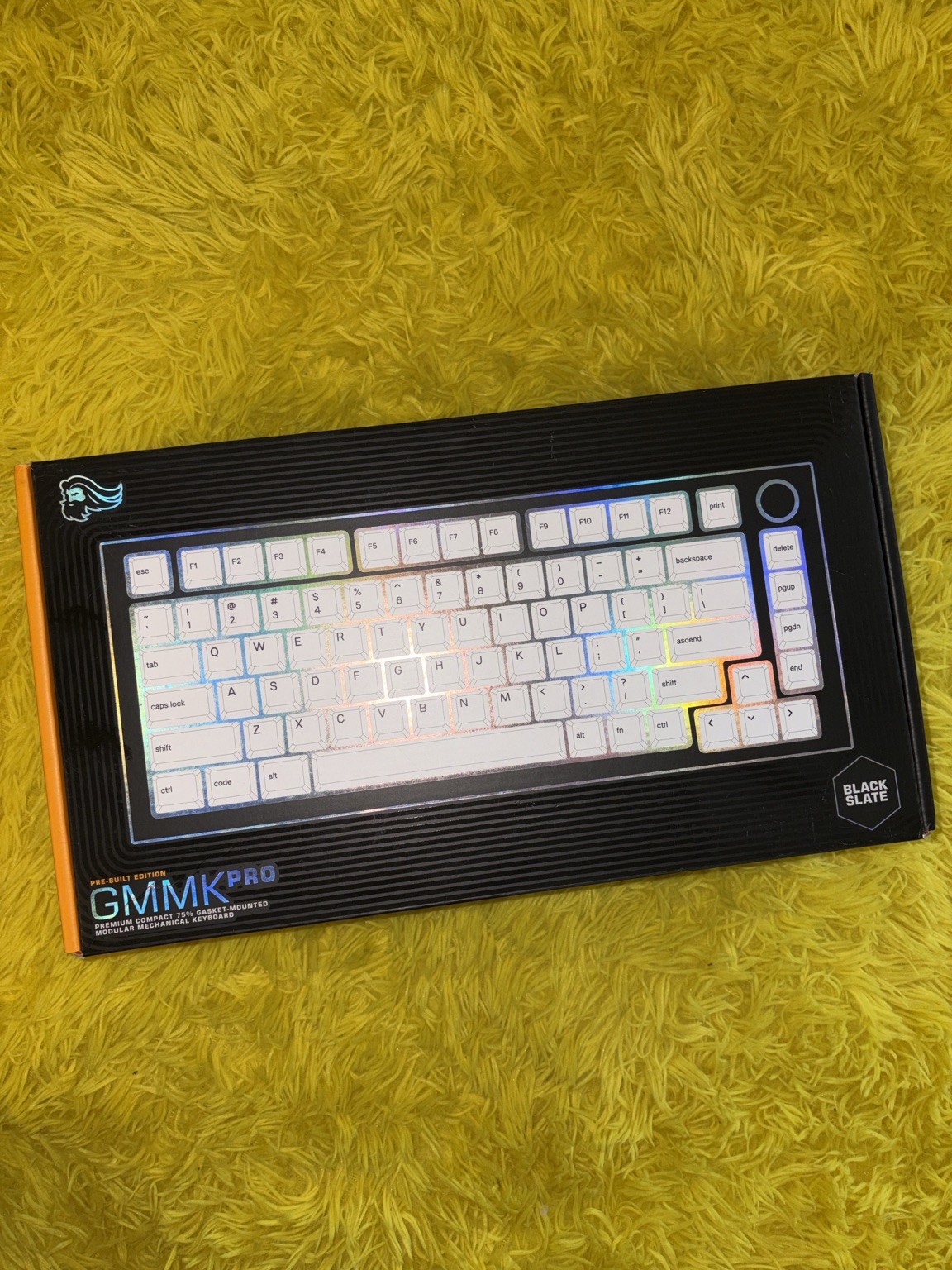 Glorious GMMK Pro Pre-Built 75% Mechanical Keyboard Black Slate RGB NEW Sealed