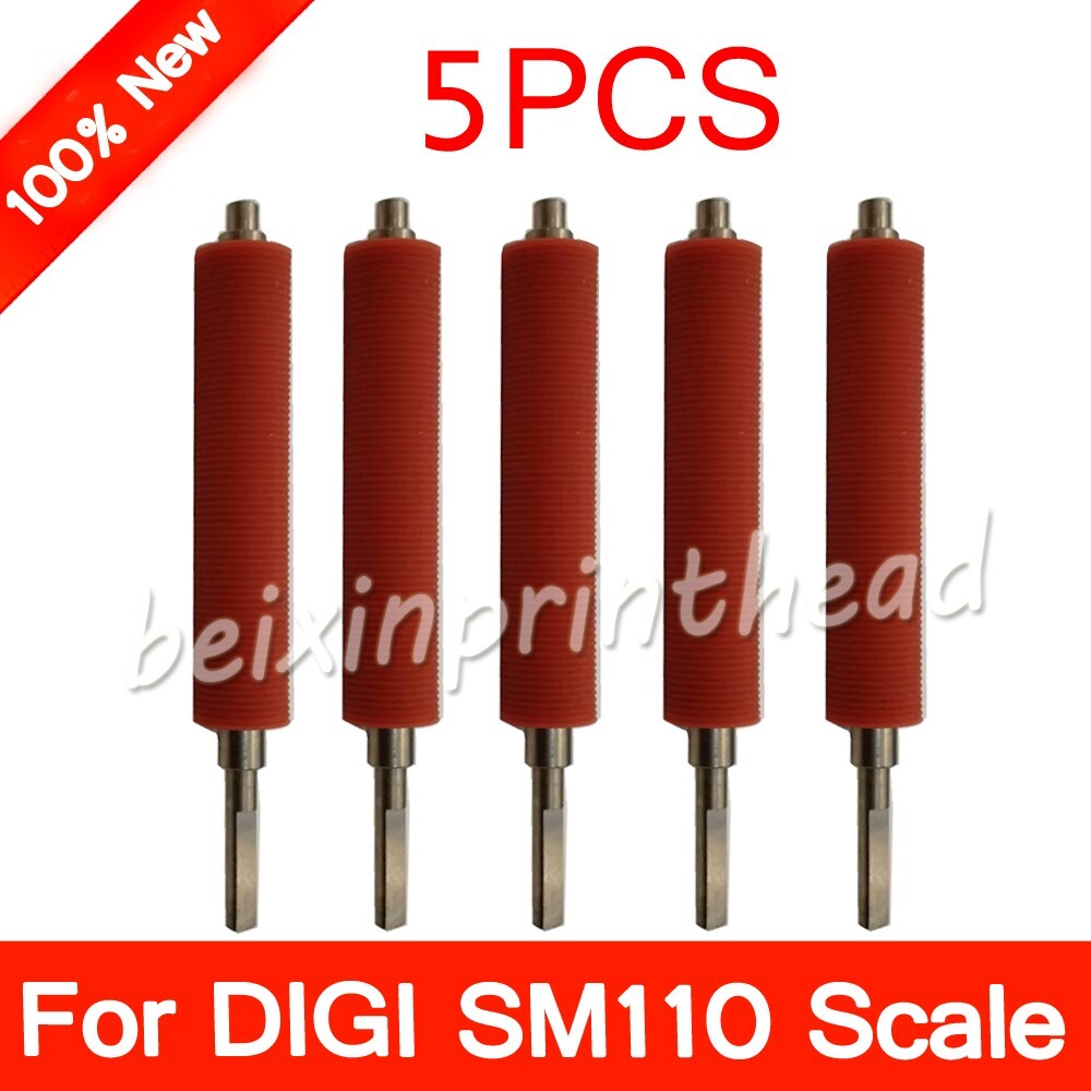 5x New Platen Roller Linerless rubber roller For DIGI SM110 Label Balance Scales