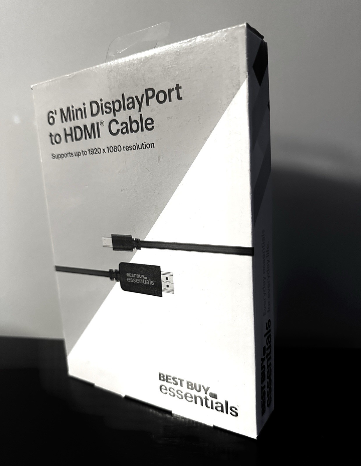 Best Buy essentials- 6' Mini DisplayPort to HDMI Cable - Black