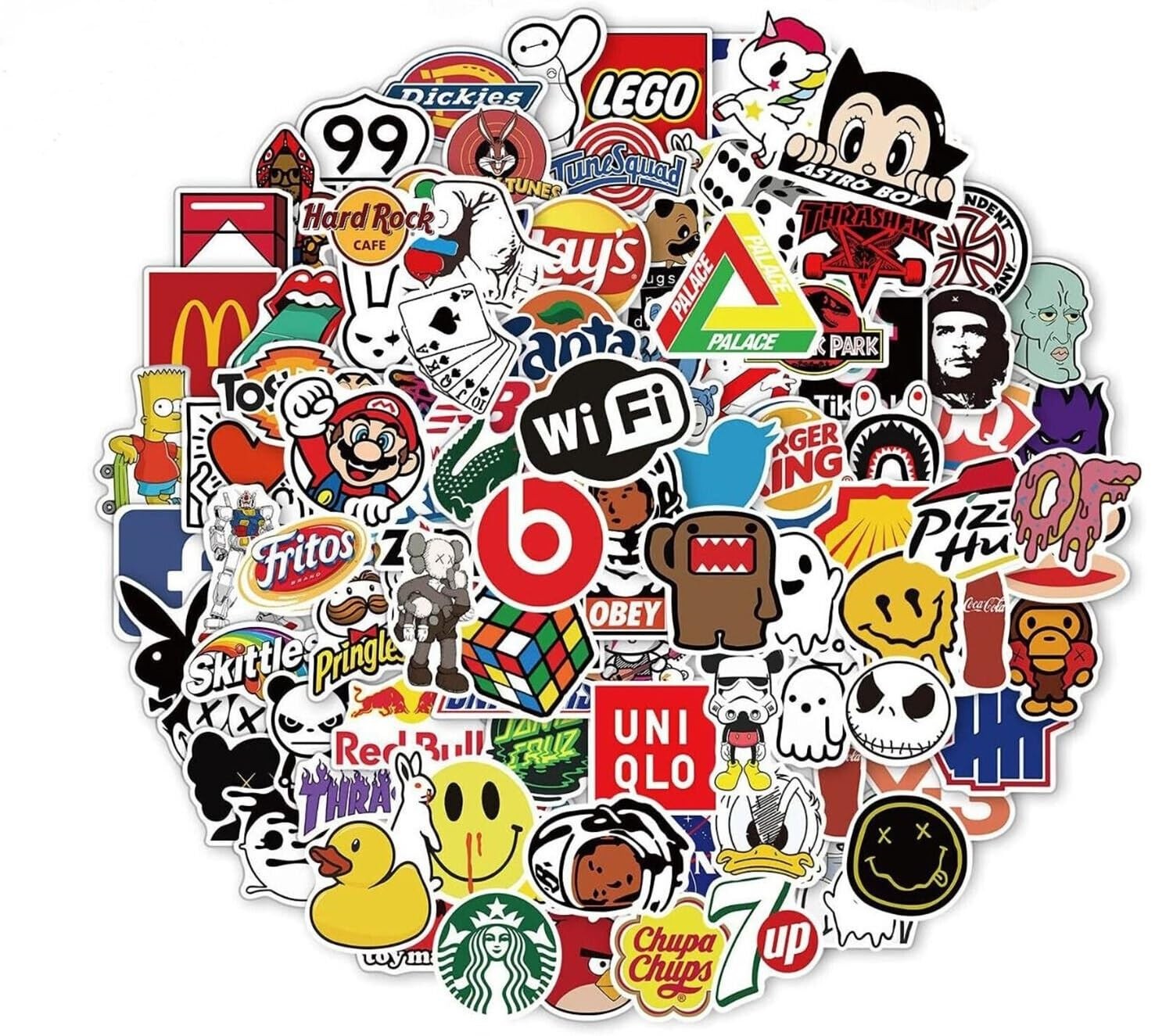 StickerSity 100PCS Random Vinyl Stickers Bulk Pack – Waterproof Various 