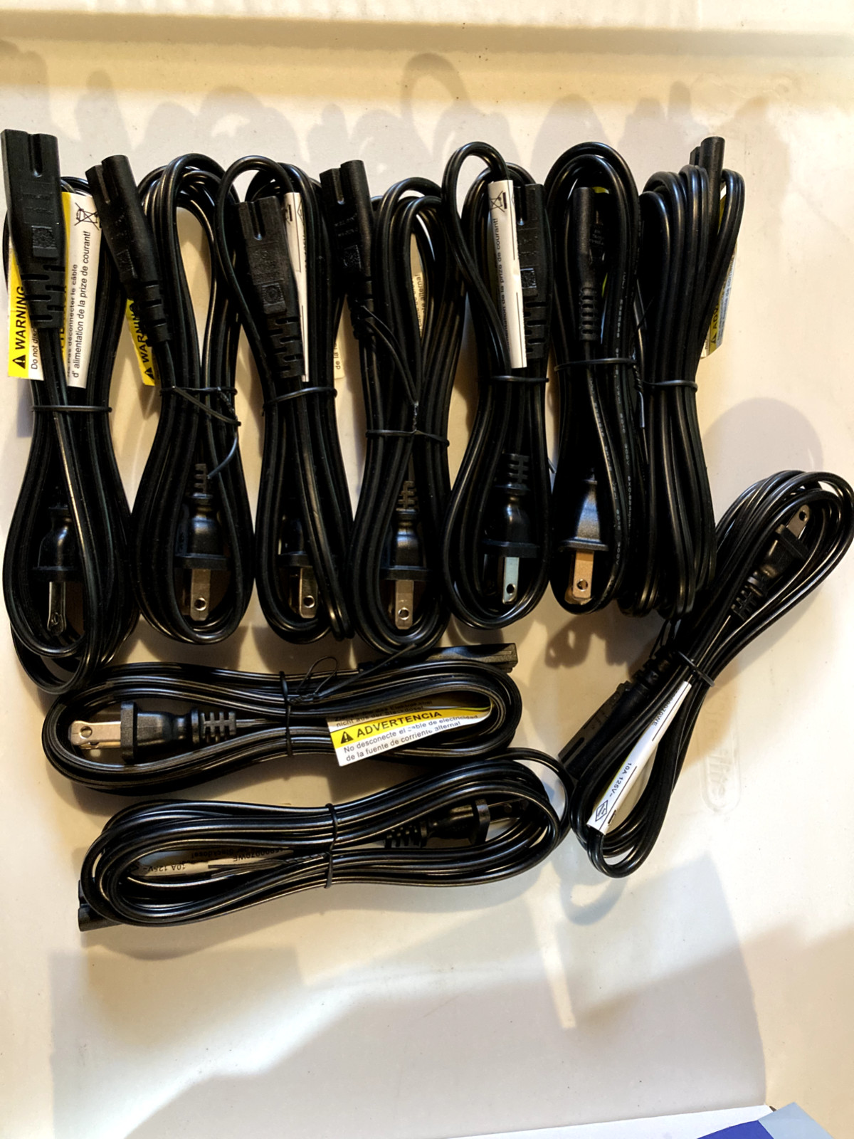 WELL-SHIN WS-027A-2 figure 8 WALL POWER CORD 2 Prong 125V 7A -E115330