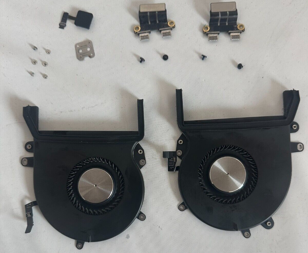 Original 2019 16" MacBook Pro Left and Right Fans + Touch ID + Charging Ports