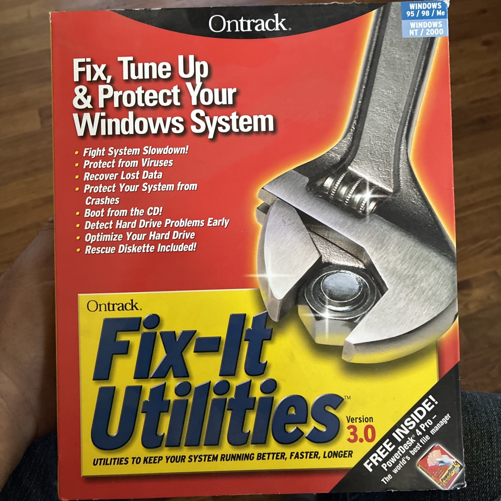 vintage retail box for Ontrack Fix-It Utilities Version 3.0, 