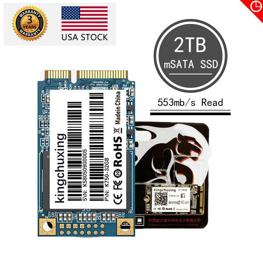 Kingchuxing 512GB 1T 2TB mSATA SSD Internal Solid State Hard Drive PC/Laptop lot
