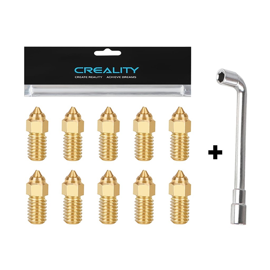 10PCS Creality Ender 5 S1/Ender 7 Nozzles 3D Printer High-Speed Brass Nozzles