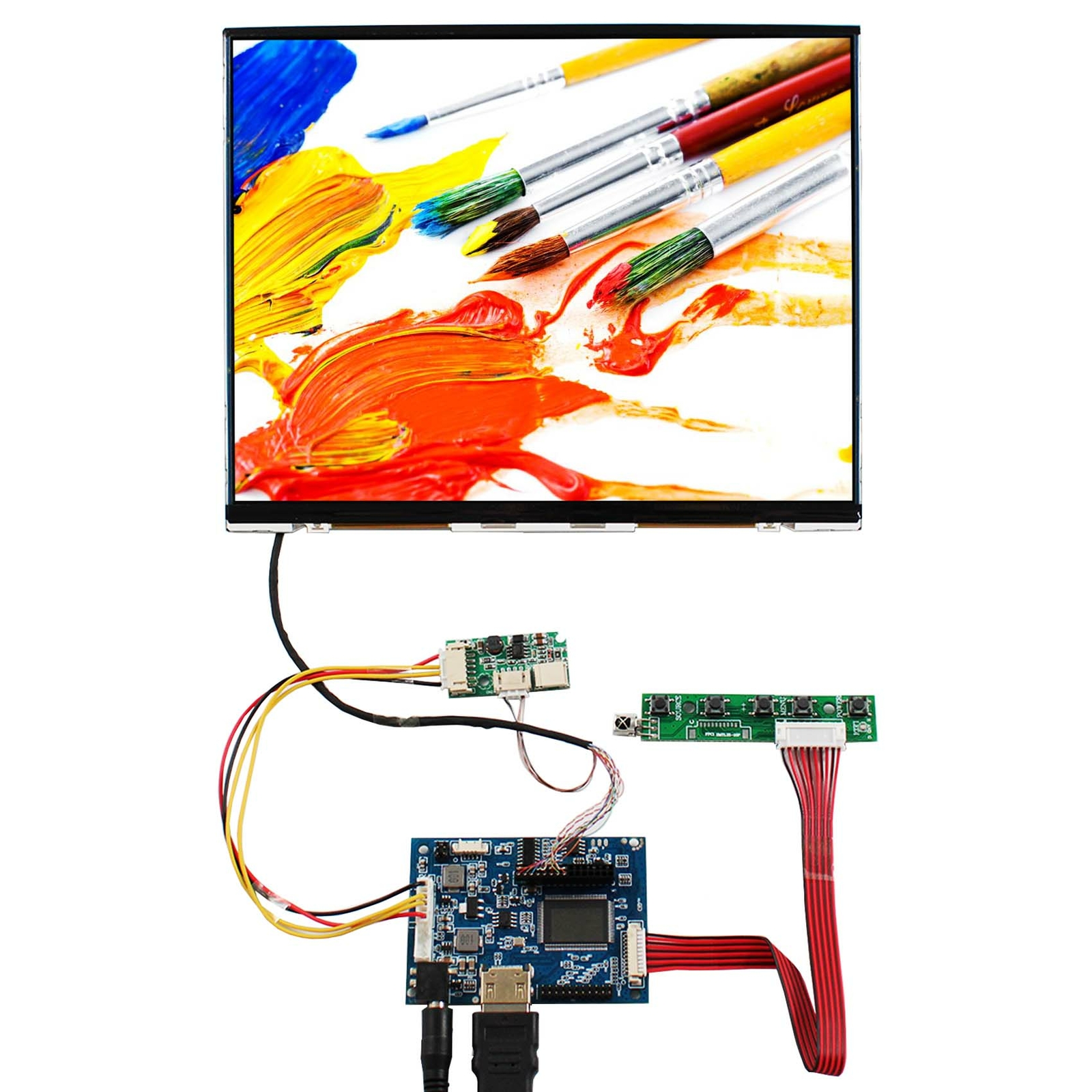 HD Audio LCD Controller Board 10.4" 1024X768 LTD104EDZS WLED LCD Screen