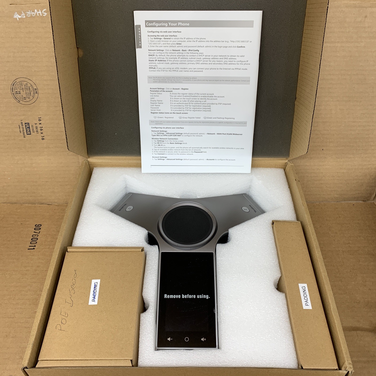 Yealink HD IP Conference Phone Skype for Business CP960 Open Box