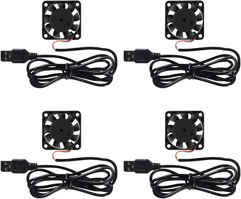 4 Pack USB Brushless Cooling Fan 40Mm High Performance DC 5V Speed 4200 RPM