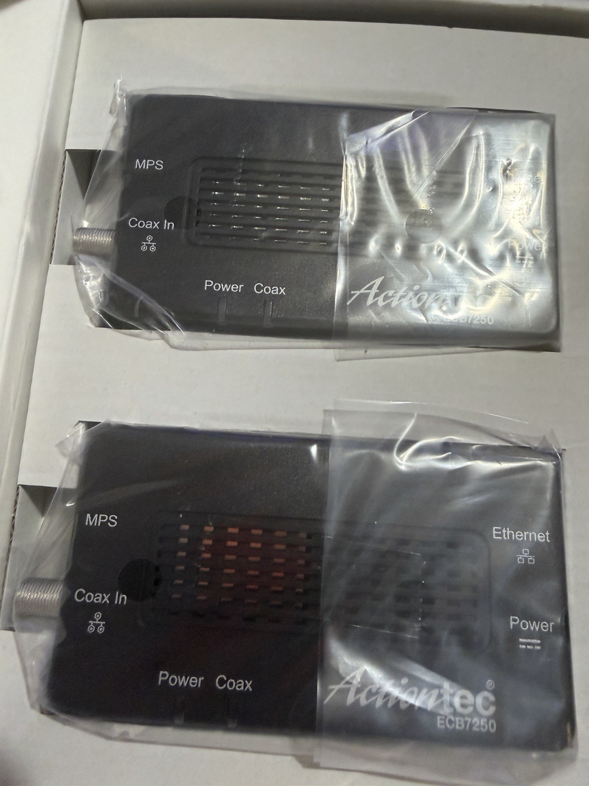 Actiontec MoCA 2.5 Network Adapter Model ECB7250 Black Brand New Set Of 2