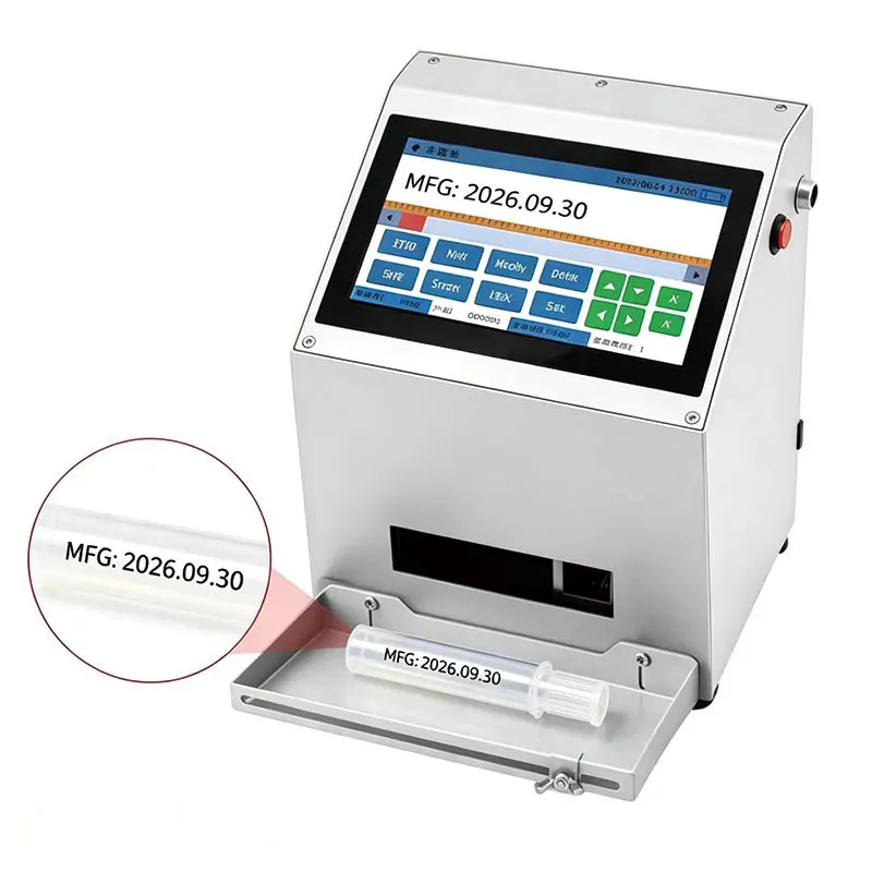 Desktop Inkjet Coding Machine for Plastic Bottle Date Batch Number  Printing