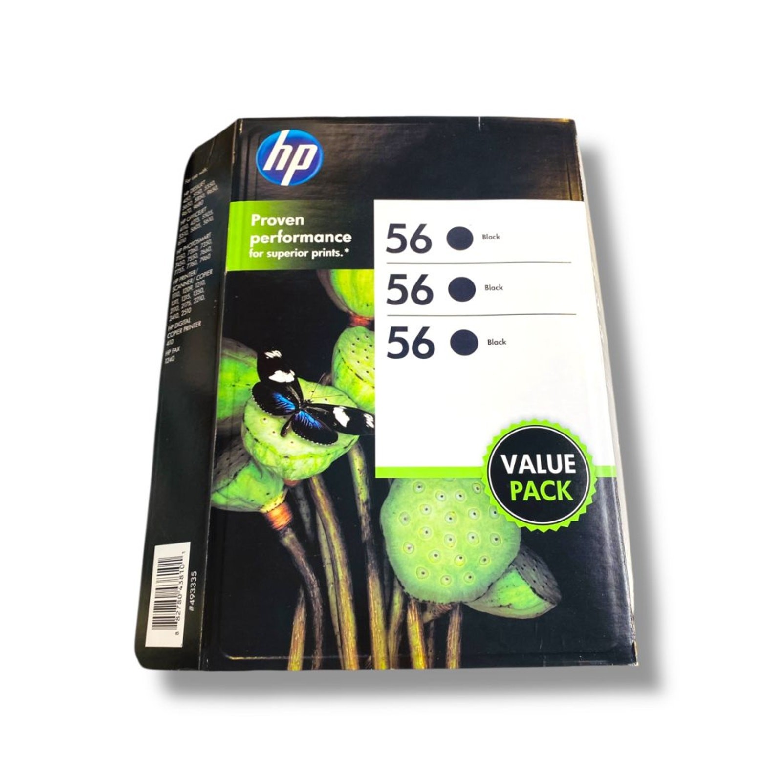Hp 56 Black Ink 3 Pack Unopened Sealed Genuine OEM Expired 2/14 Tri-Pack