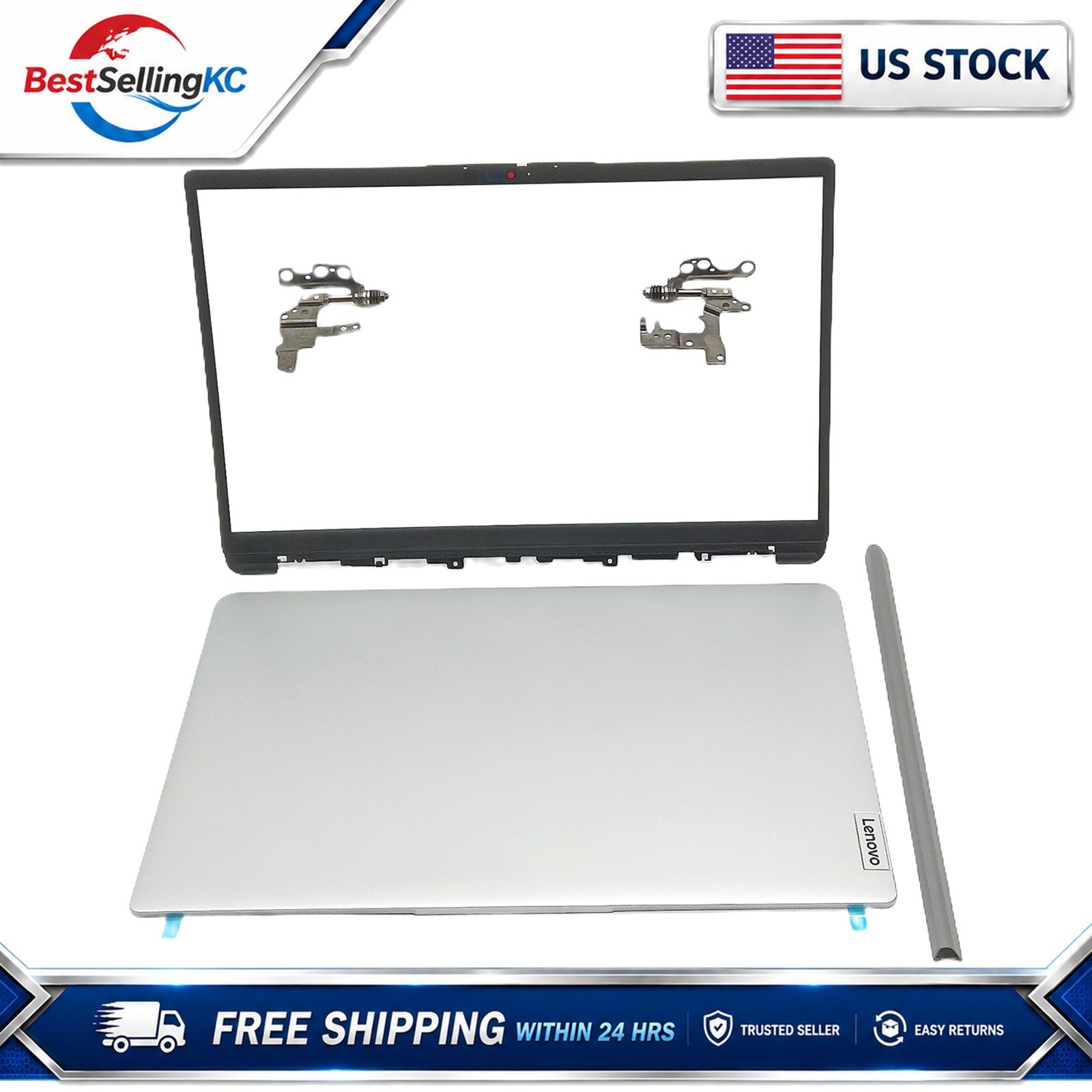 Silver LCD Back Cover A Shell for Lenovo IdeaPad 3 15ITL6 15ALC6 5CB1B60414