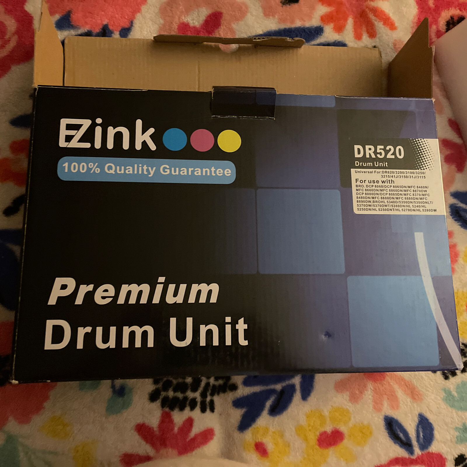 DR-520 Premium Drum Unit EZink For Brother Printers With User Guide