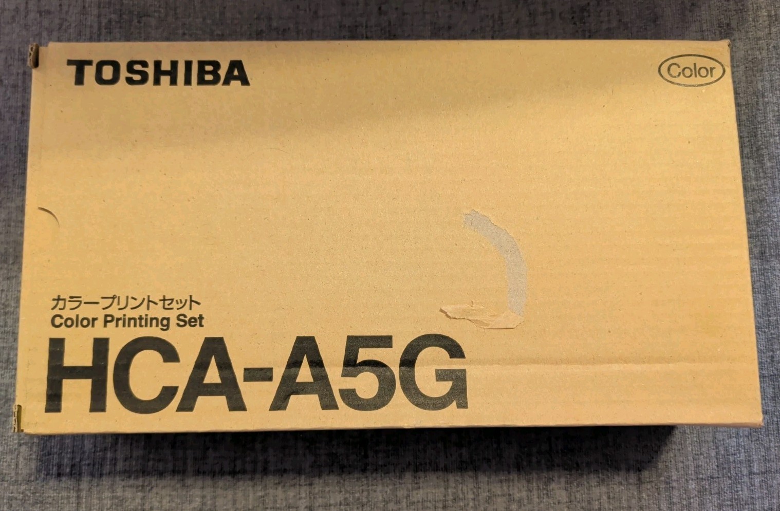 OEM Toshiba HCA-A5G Color Printing Set Ink Film Cassette & Print Paper NEW NOS